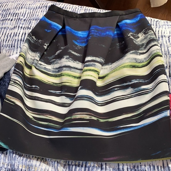 Sachin + Babi / aurora borealis scuba skirt - Picture 2 of 4